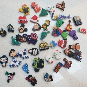 45 Jibbittz Lot for kids or VSCO Girl Crocs